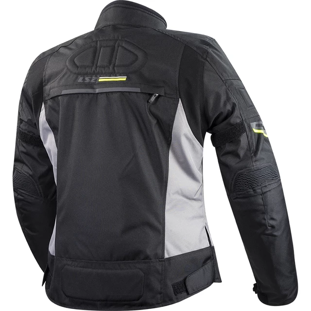 Damen Motorradjacke LS2 Shadow Lady Black Titan - schwarz-grau