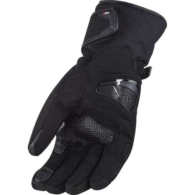 Motorcycle Gloves LS2 Snow Black