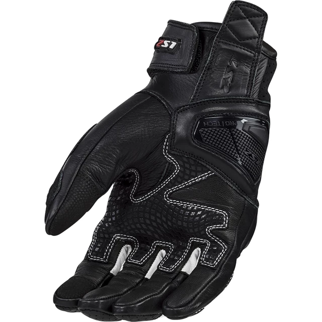 Men’s Motorcycle Gloves LS2 Spark 2 Black White - Black/White