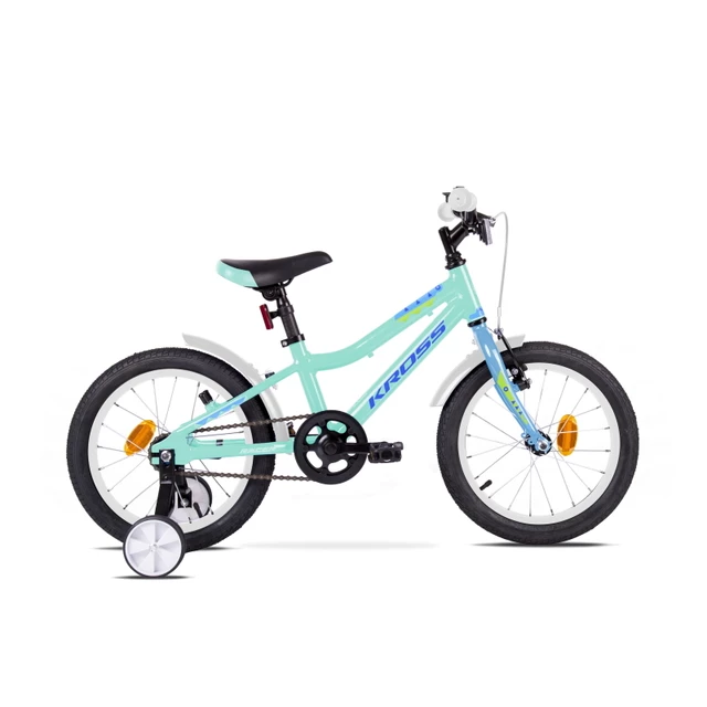 Detský bicykel Kross Mini 4.0 16" - model 2020 - Turquoise / Blue / Green Glossy