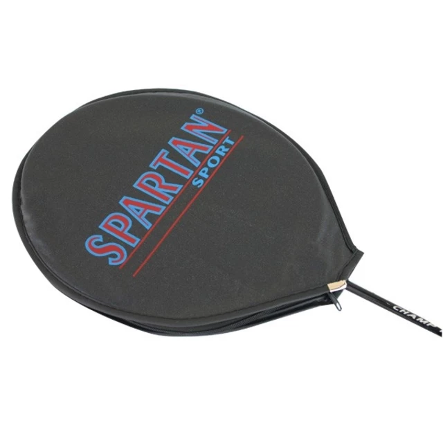 Der Badminton-Schläger SPARTAN DROP SHOT - rot-bronze