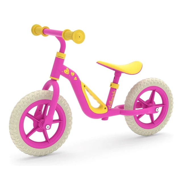 Balance Bike Chillafish Charlie - Silver - Pink