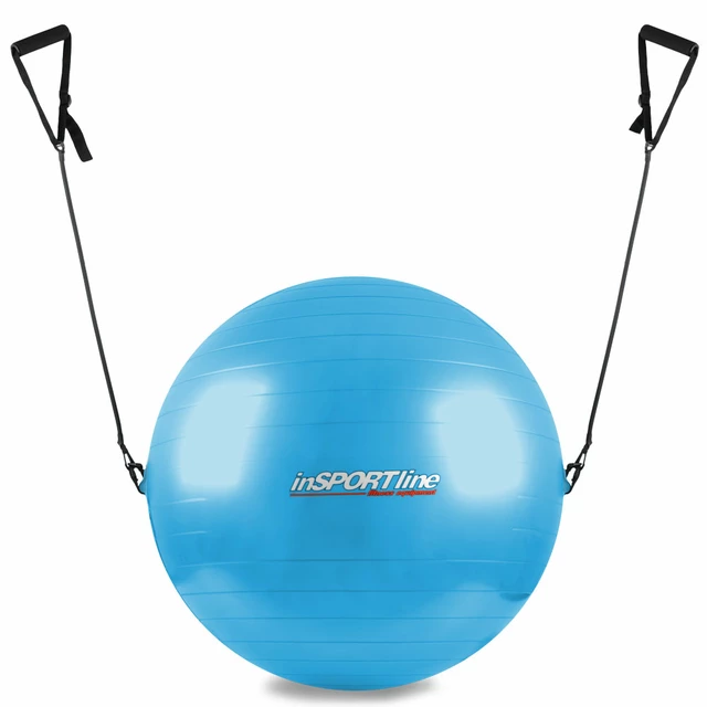 Gymnastics Ball with Grips inSPORTline 55 cm - Blue - Blue