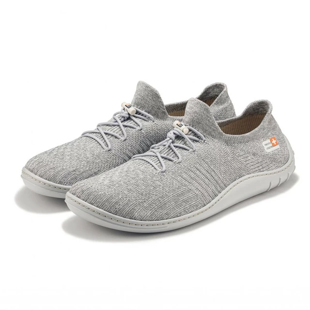Men’s Barefoot Merino Shoes Brubeck - Light Grey - Light Grey
