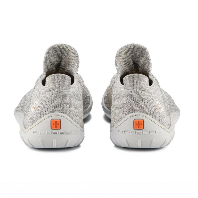 Pánske barefoot topánky Brubeck Merino - Light Grey