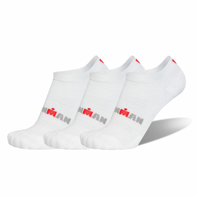IRONMAN Basic Low Socks - 3 Pack - White - White