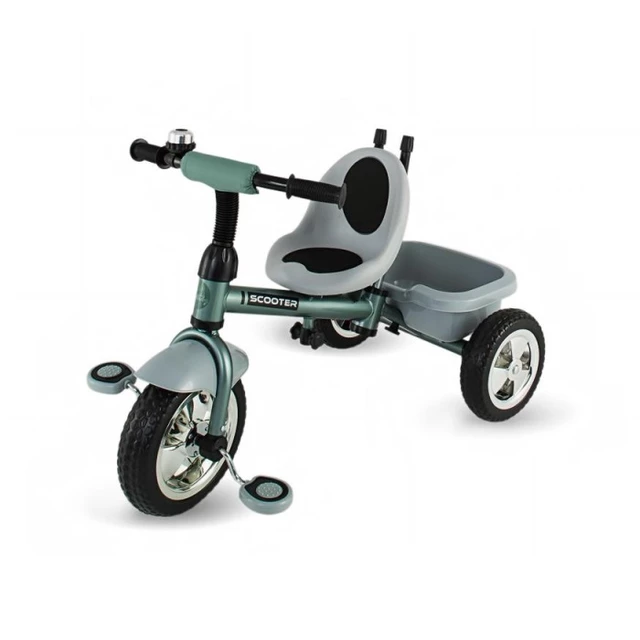 Three-Wheel Stroller/Tricycle with Tow Bar DHS Scooter Plus - Green