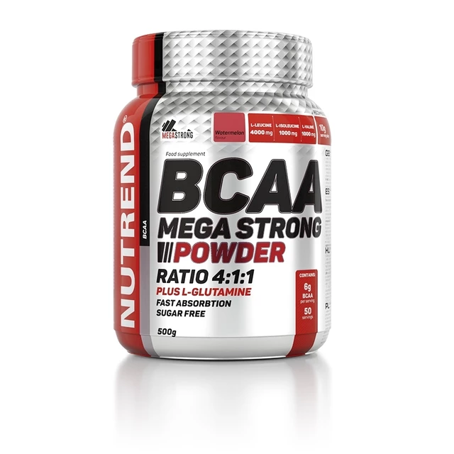 Práškový koncentrát Nutrend BCAA Mega Strong Powder 500 g - pomeranč