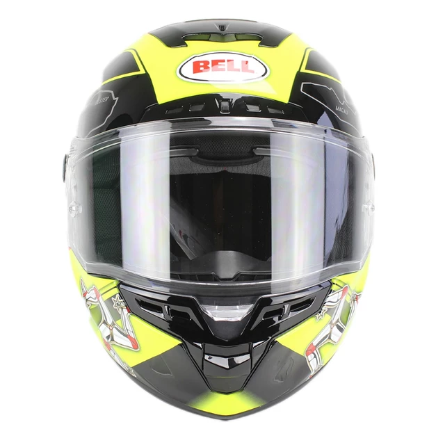 Moto helma BELL Star Isle Of Man black-yellow - XXL (63-64)