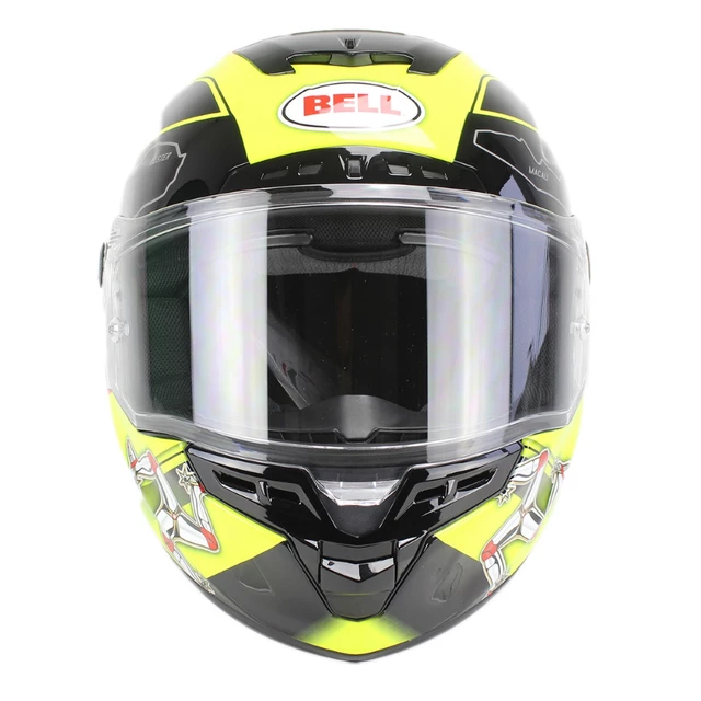 Moto helma BELL Star Isle Of Man black-yellow