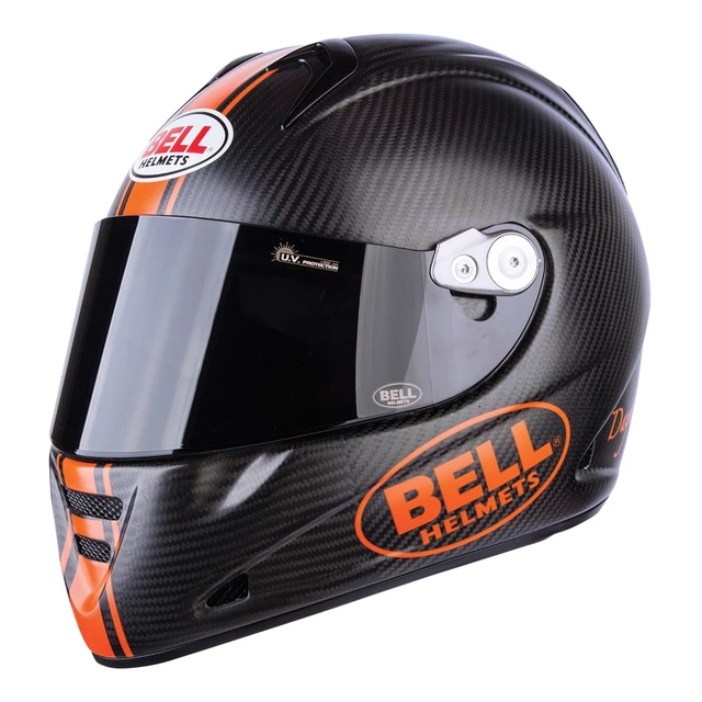 Motorcycle Helmet BELL M5X Carbon Matte Black Orange