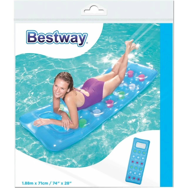 Gumimatrac Bestway Fashion 188 x 71 cm 43040 - rózsaszín