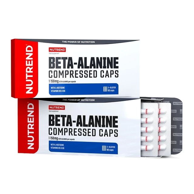Aminokyseliny Nutrend Beta-Alanine Compressed Caps, 90 kapslí