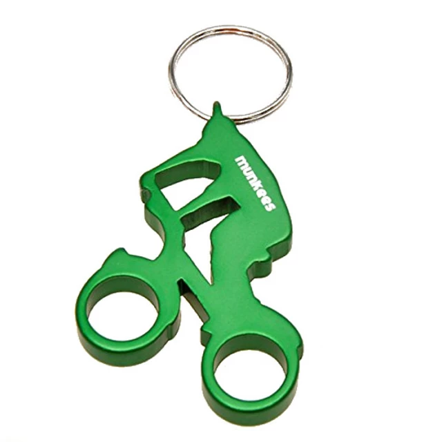 Bottle Opener Munkees Biker - Red - Green