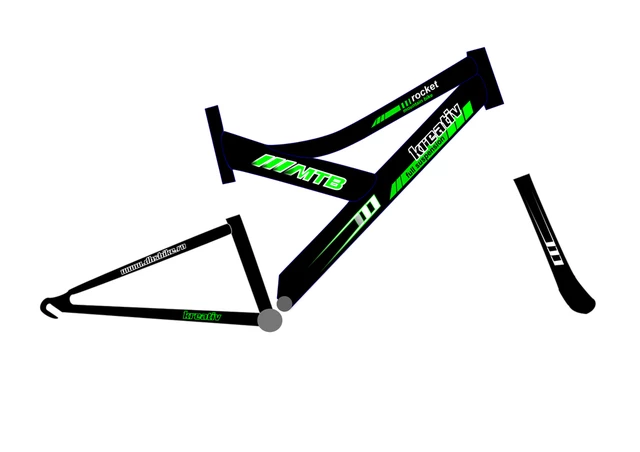 Horský bicykel DHS Kreativ 2641 - model 2011 - čierno-zelená