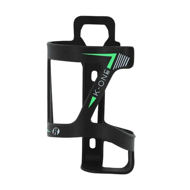 Side Water Bottle Cage ROTO Slide K-One Plastic - Black/White Logo - Black/Green Logo