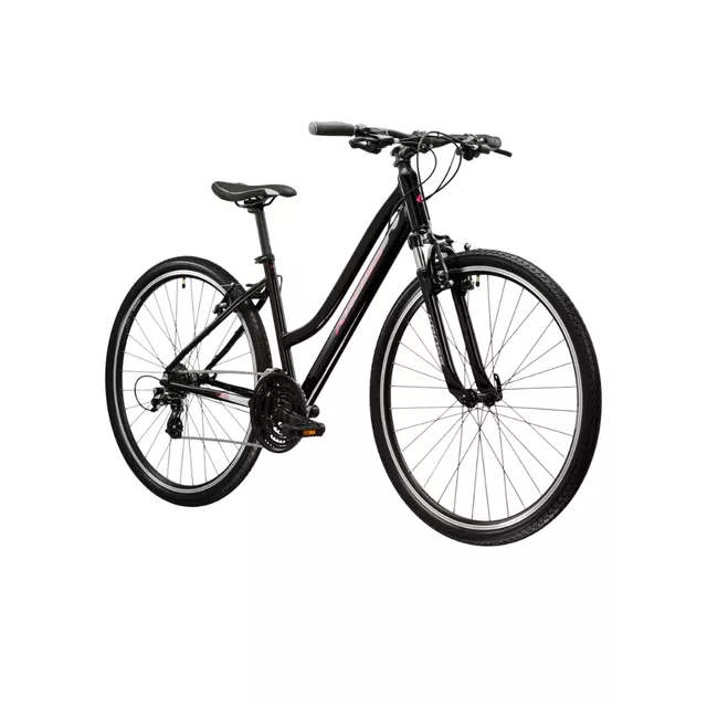 Dámské crossové kolo Kross Evado 2.0 28" Gen 007 - černá / růžová / lesk