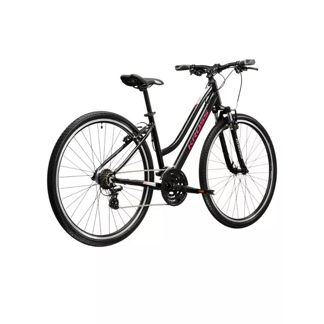 Dámské crossové kolo Kross Evado 2.0 28" Gen 007 - černá / růžová / lesk