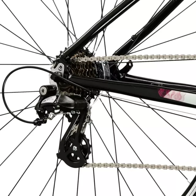 Dámské crossové kolo Kross Evado 2.0 28" Gen 007 - černá / růžová / lesk