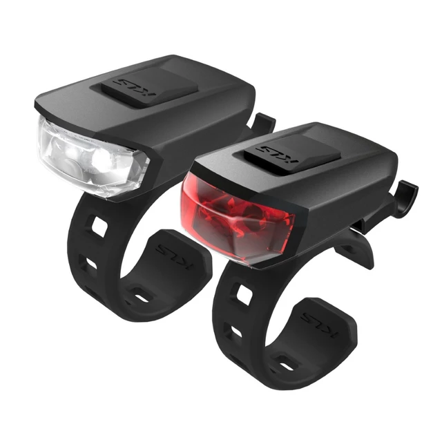 Light Set Kellys Vega USB - Red - Black