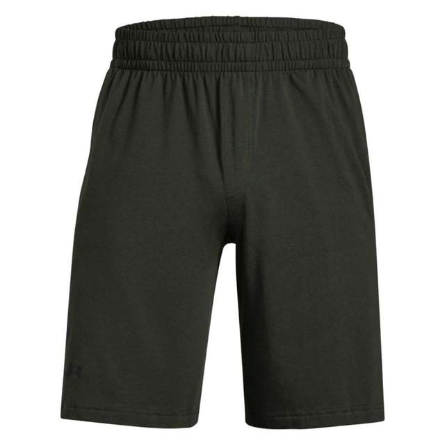 Men’s Shorts Under Armour Sportstyle Cotton Graphic Short - Black/White - Artillery Green
