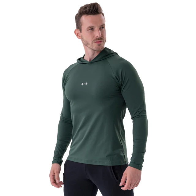 Pánske tričko Nebbia 330 - Dark Green - Dark Green