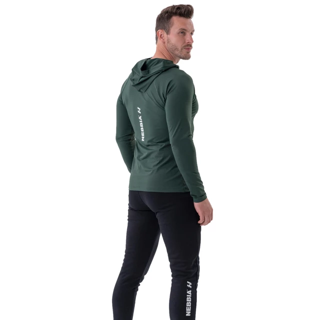 Men’s Long-Sleeve Hooded T-Shirt Nebbia 330