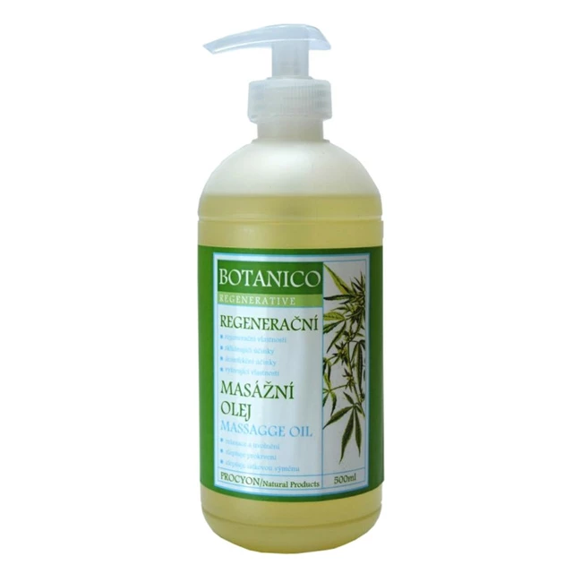 Konopný regenerační masážní olej Botanico 500 ml