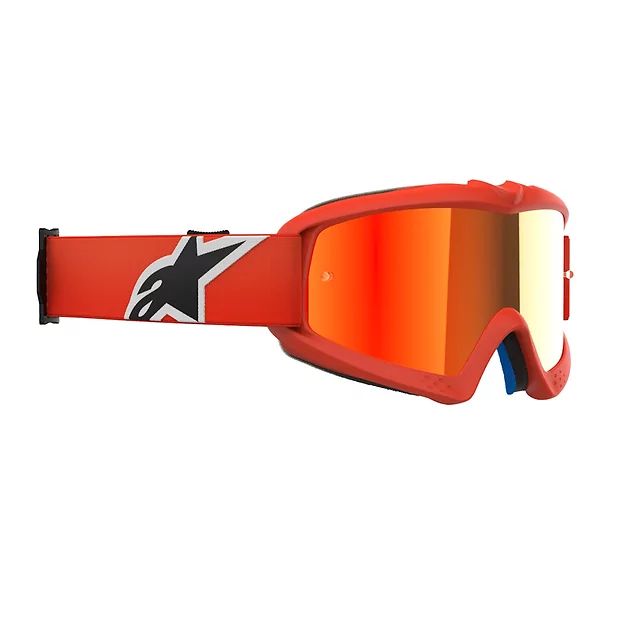 Dětské motokrosové brýle Alpinestars Vision Mirror Youth - Corp oranžová, zrcadlové červené plexi - Corp oranžová, zrcadlové červené plexi