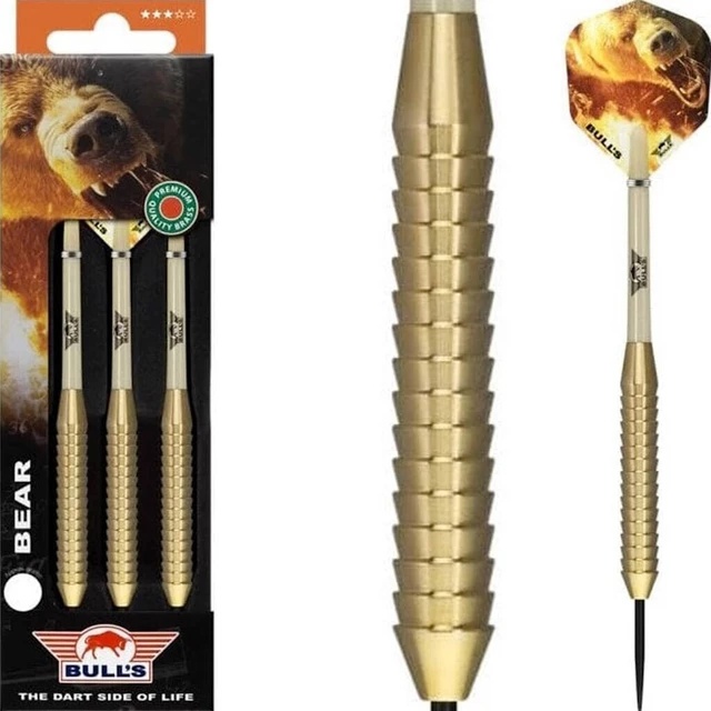 Darts Bull’s Bear Brass Steel - smooth brass