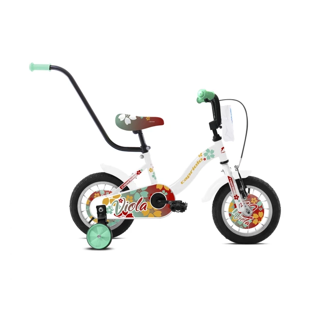 Children’s Bike Capriolo Viola 12” 6.0 - pink-white - White-Red-Turquoise