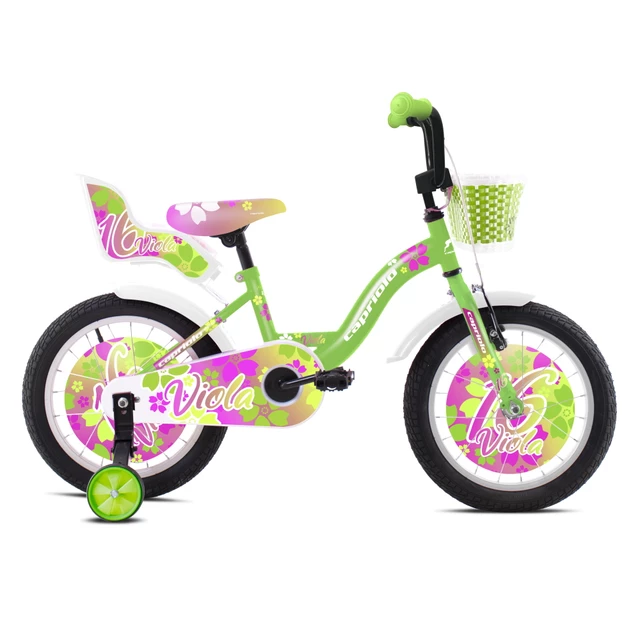 Children’s Bike Capriolo Viola 16” 6.0 - Violet-Pink - Green-Violet