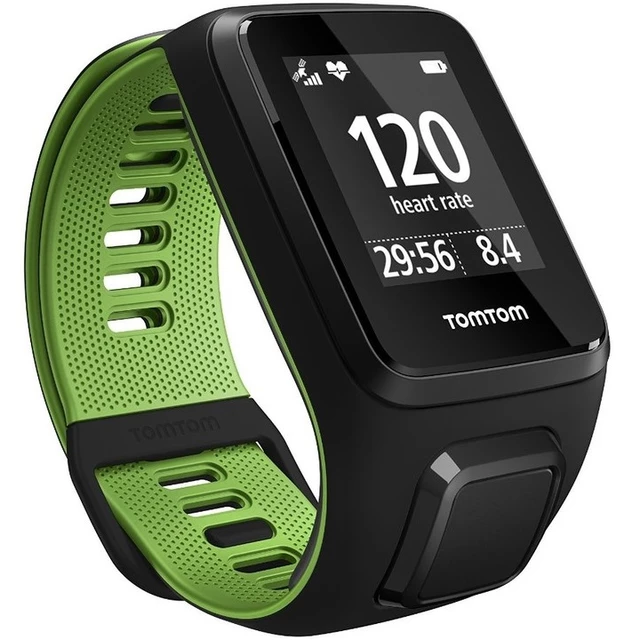 GPS Watch TomTom Runner 3 Cardio - Black-Green - Black-Green