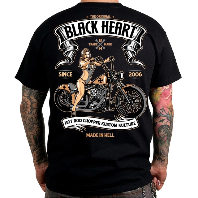 T-shirt BLACK HEART Carmen - M - črna