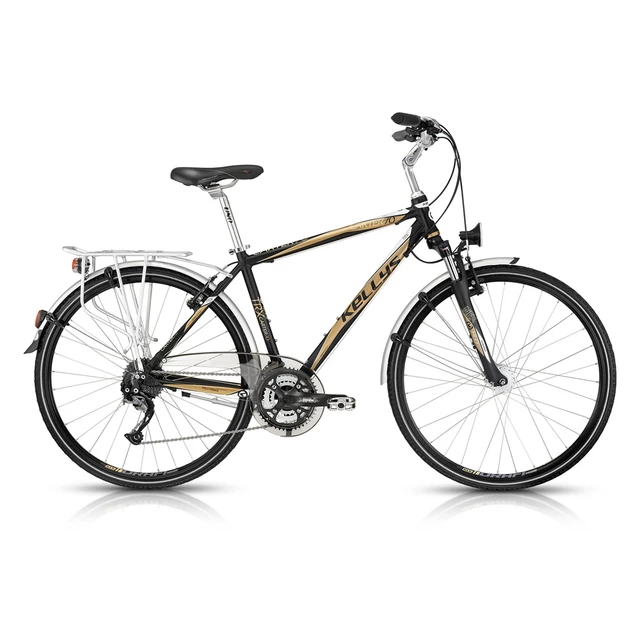 Trekingový bicykel KELLYS Carter 70 - model 2015 - čierno-hnedá