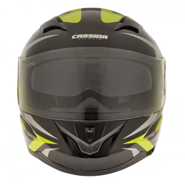 Motorcycle helmet Cassida Integral 2.0 black-gray-yellow fluo - XL (61-62)