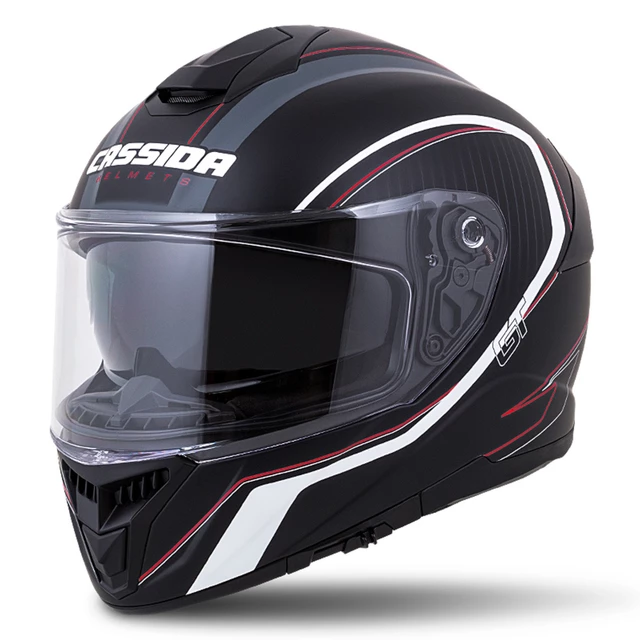 Motorcycle Helmet Cassida Integral GT 2.0 Reptyl Black/White/Red