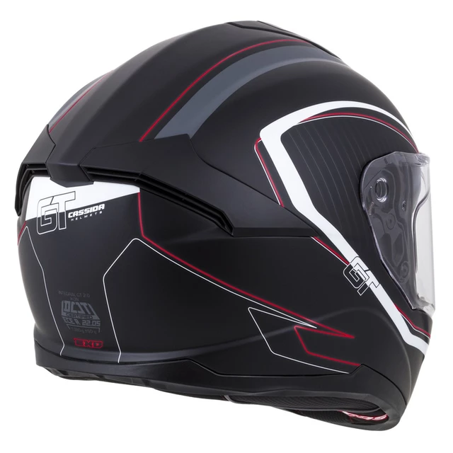 Motorcycle Helmet Cassida Integral GT 2.0 Reptyl Black/White/Red