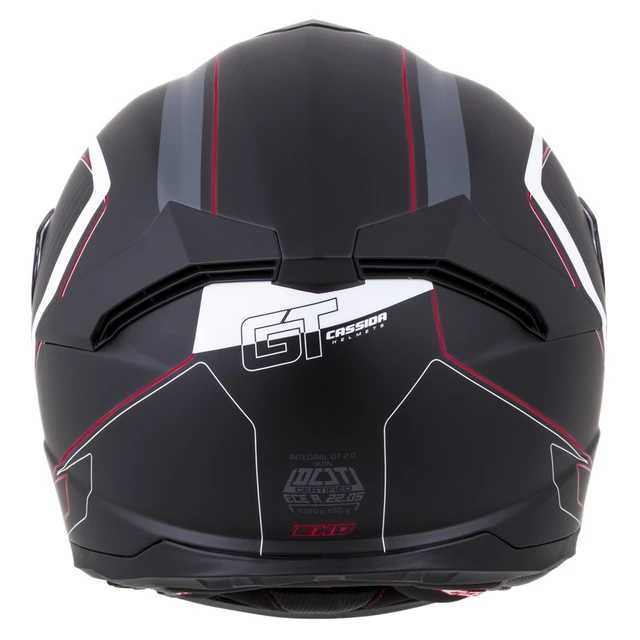 Motorcycle Helmet Cassida Integral GT 2.0 Reptyl Black/White/Red - M (57-58)
