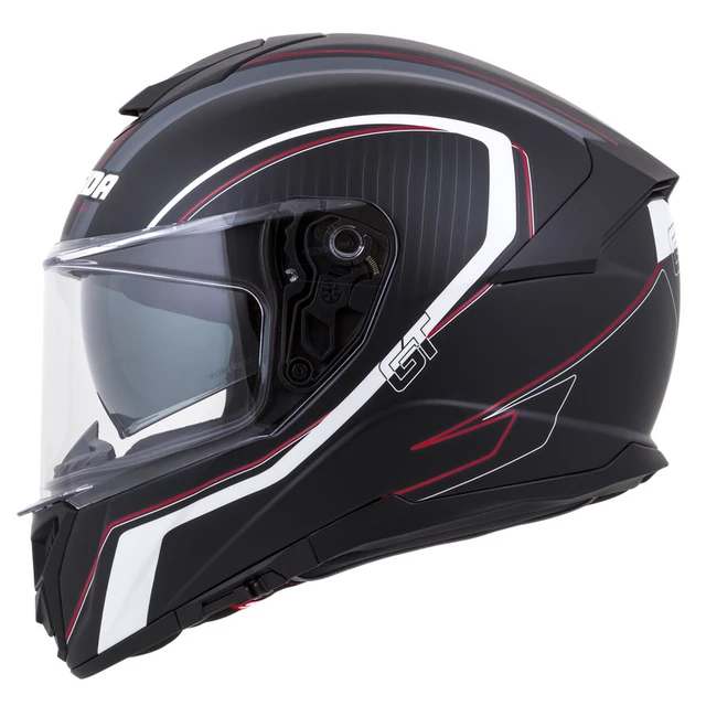 Moto prilba Cassida Integral GT 2.0 Reptyl čierno-bielo-červená