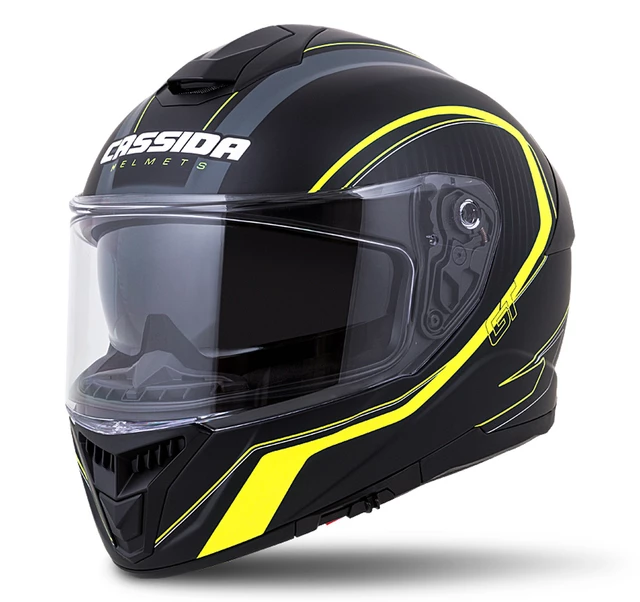 Moto prilba Cassida Integral GT 2.0 Reptyl čierno-žltá fluo-biela