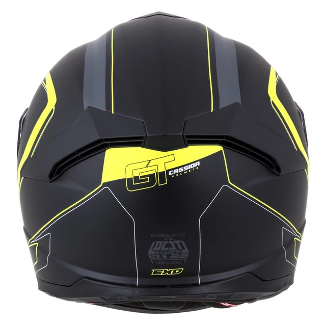 Motorcycle Helmet Cassida Integral GT 2.0 Reptyl Black/Fluo Yellow/White