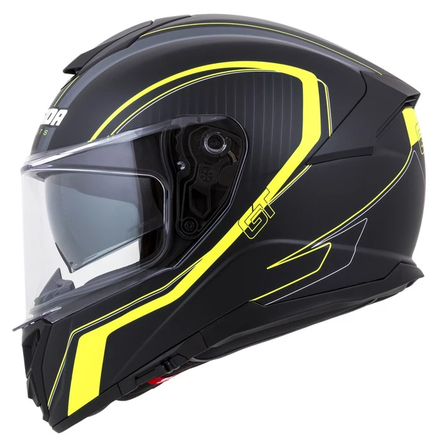 Moto prilba Cassida Integral GT 2.0 Reptyl čierno-žltá fluo-biela