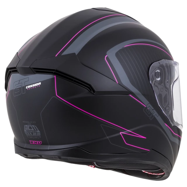 Motorcycle Helmet Cassida Integral GT 2.0 Reptyl Black/Pink