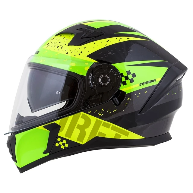 Motorcycle Helmet Cassida Integral 3.0 DRFT Pearl Yellow/Green/Black