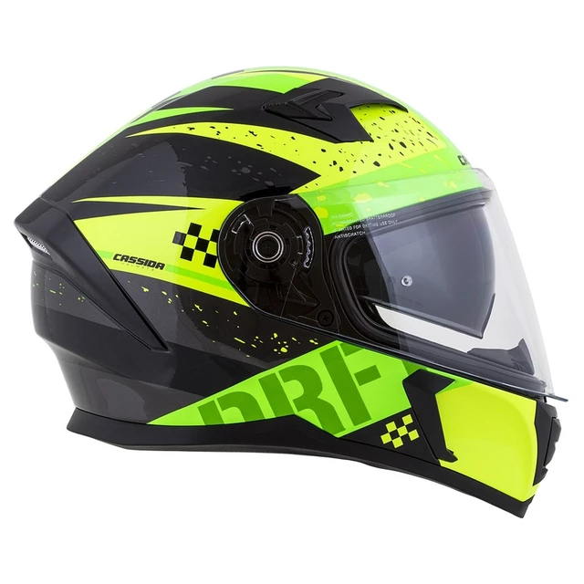 Motorcycle Helmet Cassida Integral 3.0 DRFT Pearl Yellow/Green/Black