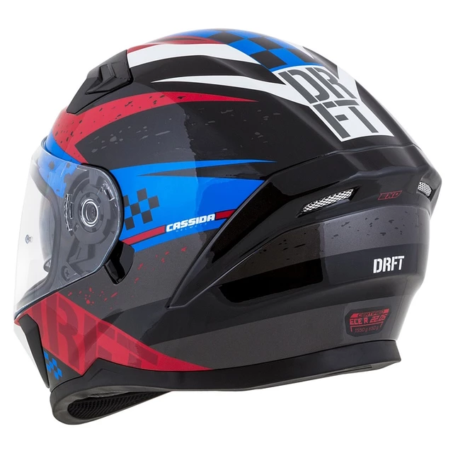 Motorcycle Helmet Cassida Integral 3.0 DRFT Pearl Blue/Red/Black/White