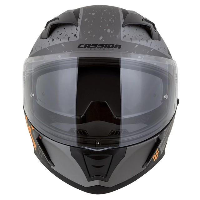 Motorcycle Helmet Cassida Integral 3.0 DRFT Matte Gray/Black/Orange