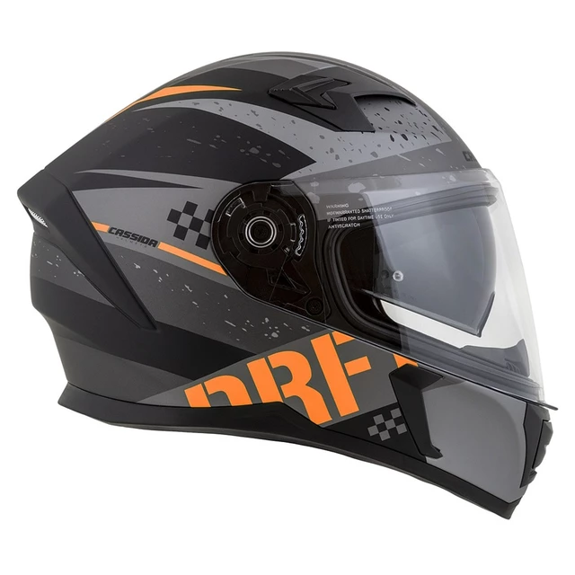 Motorcycle Helmet Cassida Integral 3.0 DRFT Matte Gray/Black/Orange