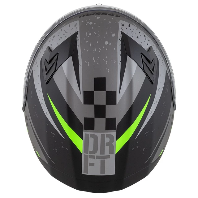 Motorcycle Helmet Cassida Integral 3.0 DRFT Matte Gray/Black/Green